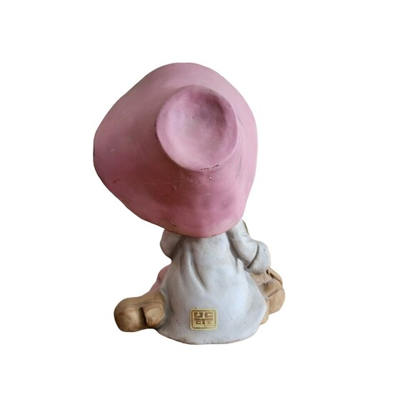 Vintage UCTCI Japan Ceramic Bisque School Girl w/ Book Messenger Bag Planter? - Picture 4 of 8